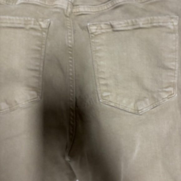 FRAME Le Crop Mini Boot Jeans – Size 26 – Washed Olive - Picture 8 of 9